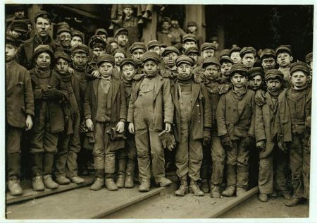 Детский труд в США в начале XX века.