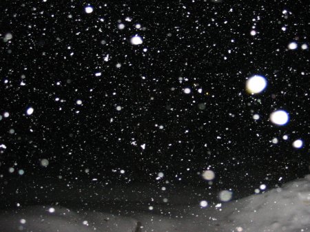 Снежная ночь.