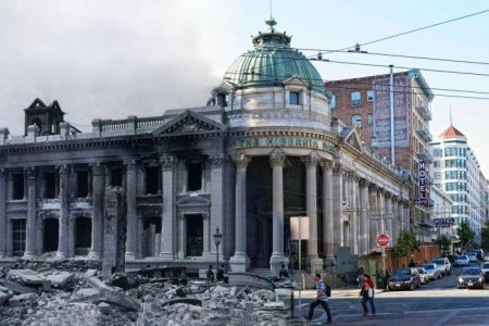 Землетресение и фотошоп. Сан-Франциско сейчас и в 1906 г.