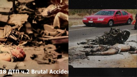 Жесть +18 ДТП ч.1-2 Brutal Accident 2015 part 1-2