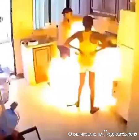 Взрыв бытового газа на кухне 