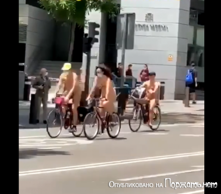Велопробегом против масок(Испания)